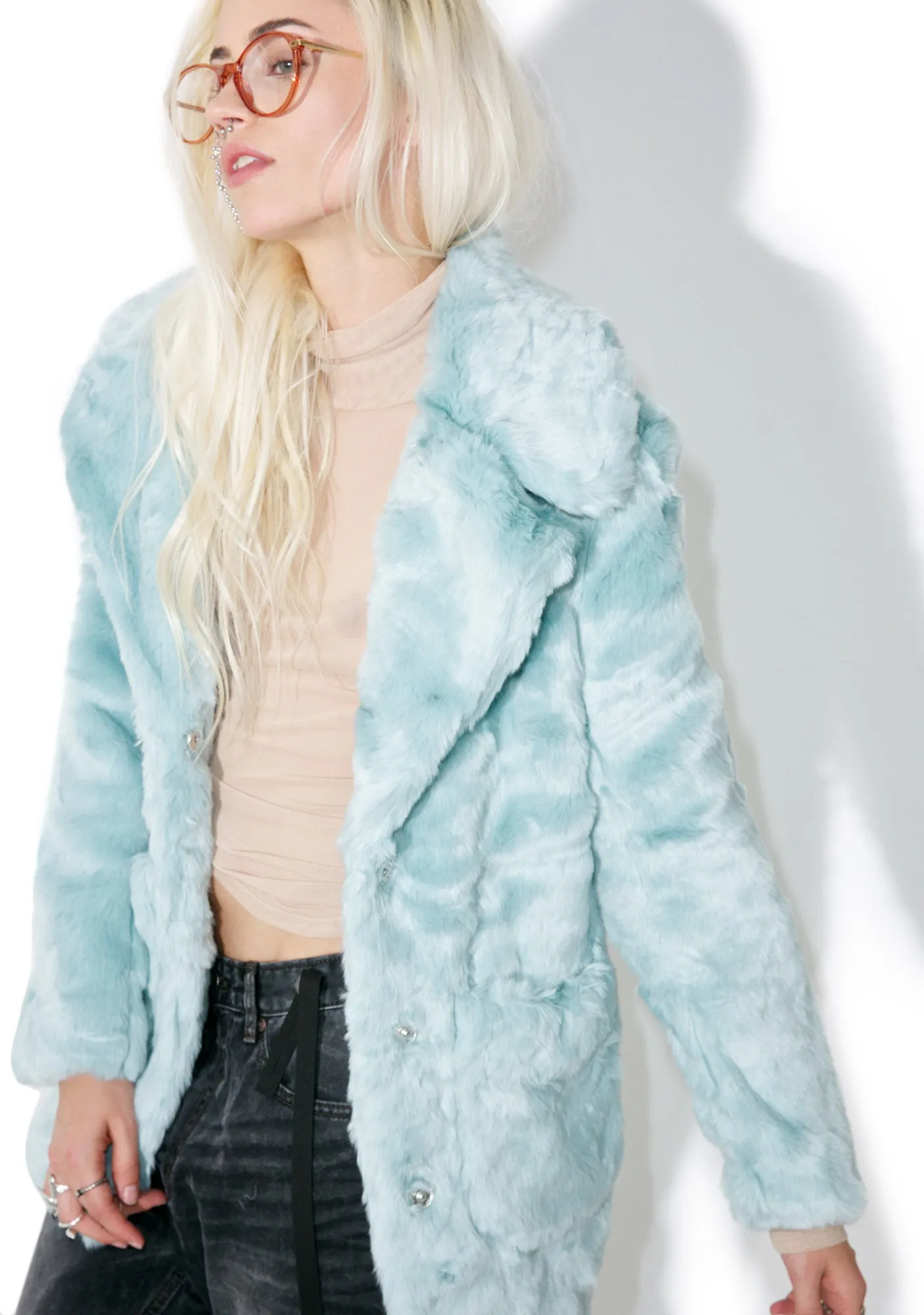 Candy Craving Faux Fur Coat sold by Dolls Kill product image thumbnail 3