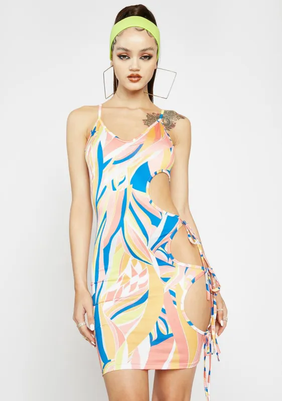 Keep It Cuddy Abstract Mini Dress sold by Dolls Kill
