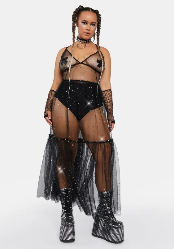 Plus Open Air Magic Maxi Dress sold by Dolls Kill