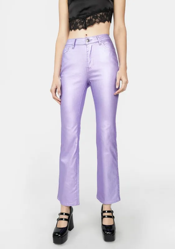 Can't Hardly Wait Metallic Jeans sold by Dolls Kill