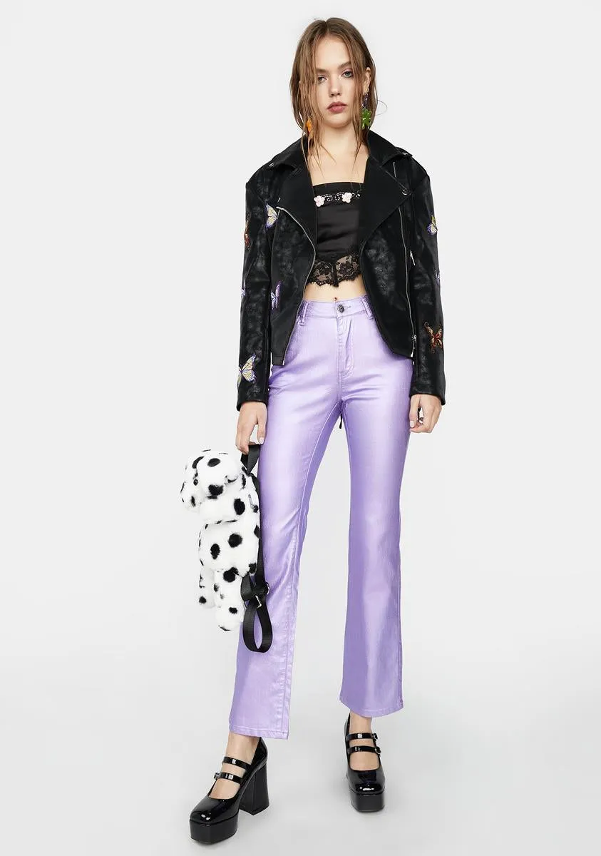 Can't Hardly Wait Metallic Jeans sold by Dolls Kill product image thumbnail 3