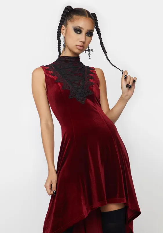 Red Gothic Sexy Dress sold by Dolls Kill