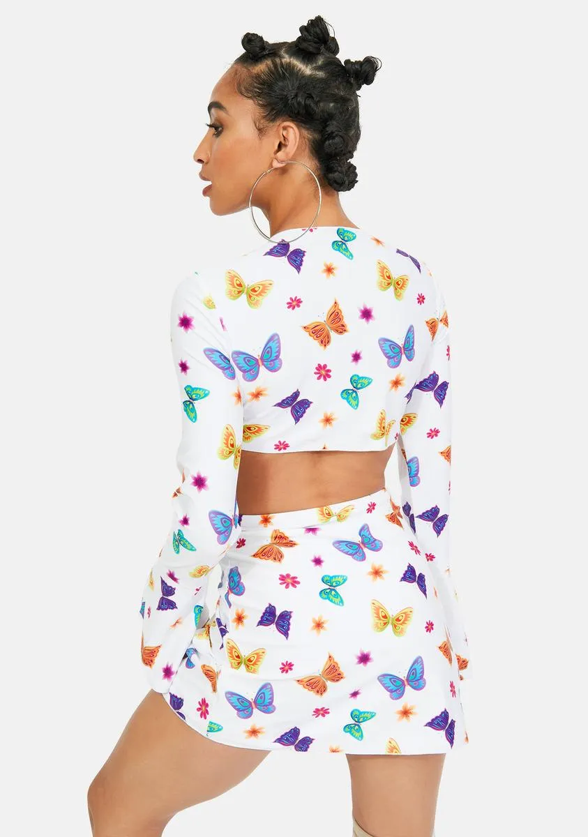 Butterfly Mesh Skirt sold by Dolls Kill product image thumbnail 4