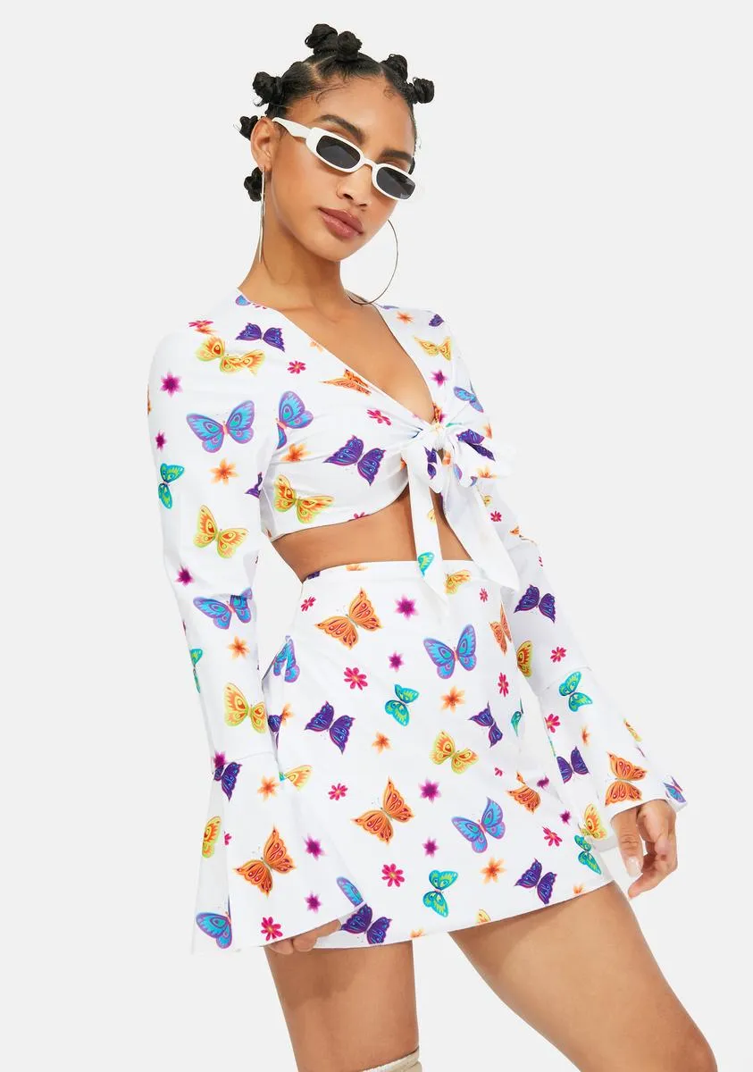 Butterfly Mesh Skirt sold by Dolls Kill product image thumbnail 2