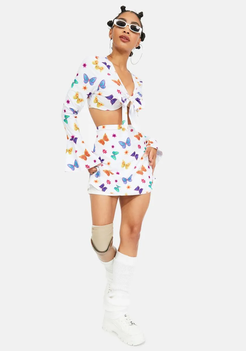 Butterfly Mesh Skirt sold by Dolls Kill product image thumbnail 3