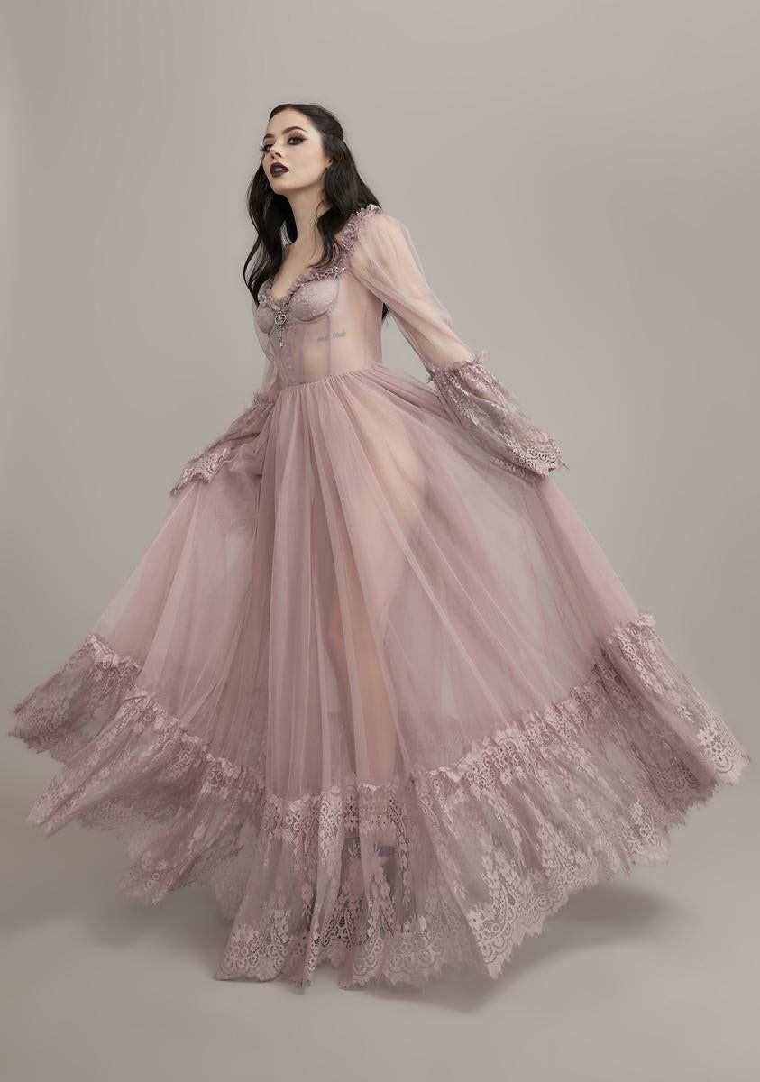 Lady Dance With Death Maxi Dress sold by Dolls Kill product image thumbnail 3