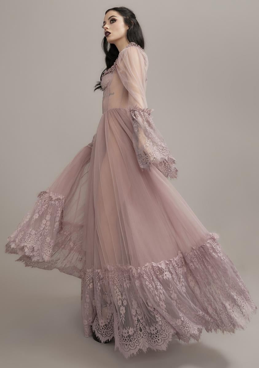 Lady Dance With Death Maxi Dress sold by Dolls Kill product image thumbnail 4