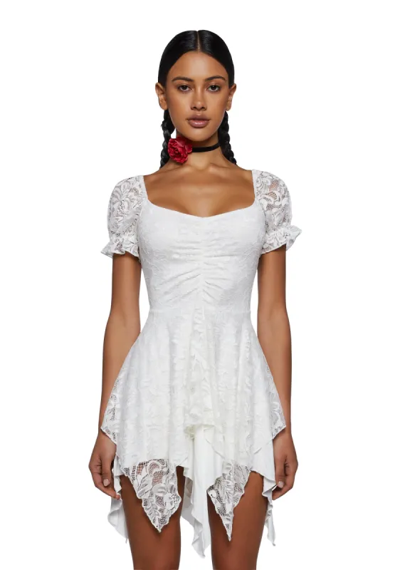 Chasin' Rainbows Mini Dress - Ivory sold by Dolls Kill
