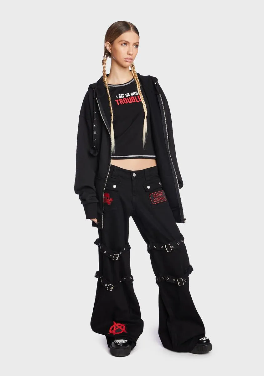 Trying To Be Nice Cargo Pants sold by Dolls Kill product image thumbnail 3