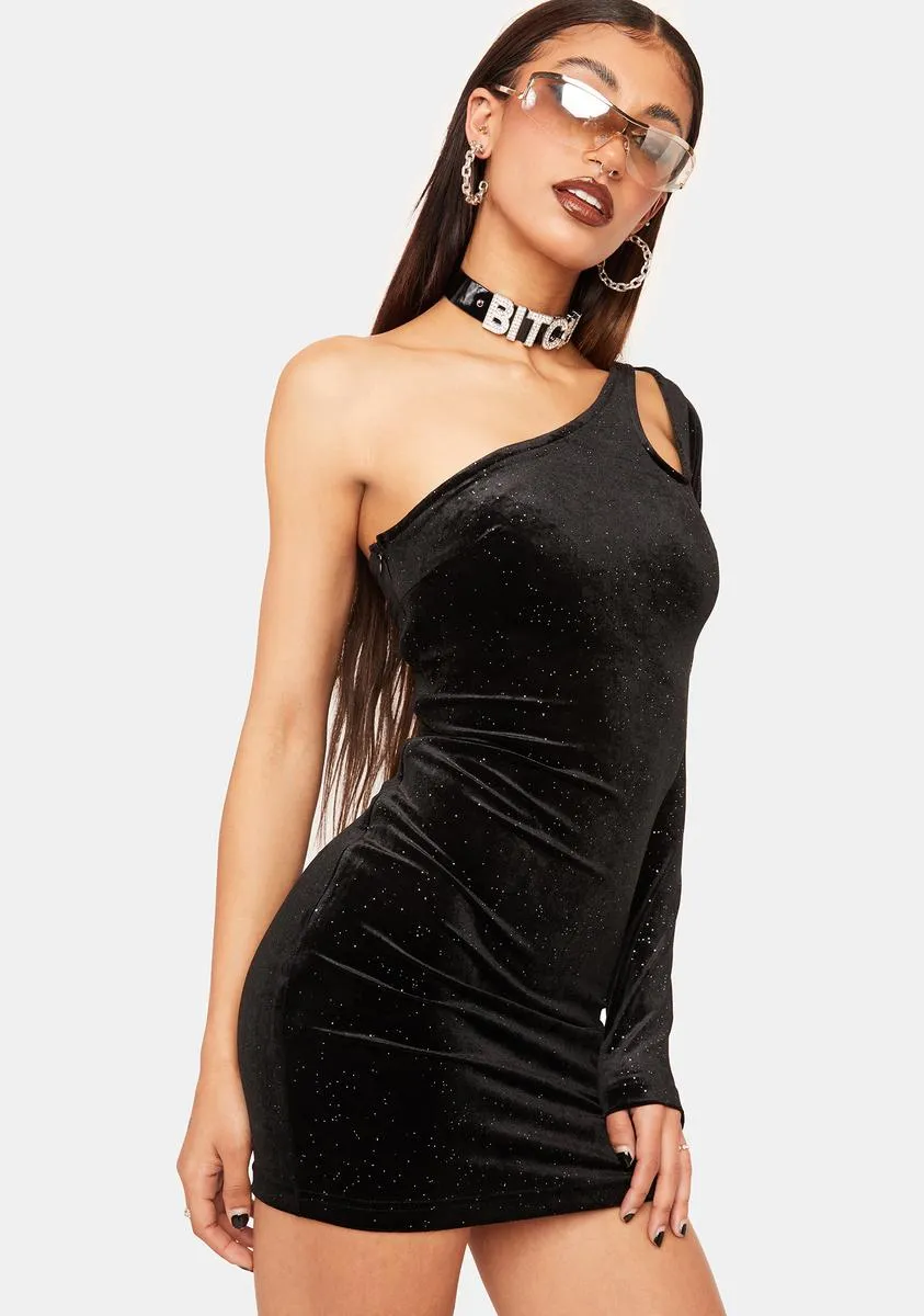 Sparkle One Shoulder Dress sold by Dolls Kill product image thumbnail 2