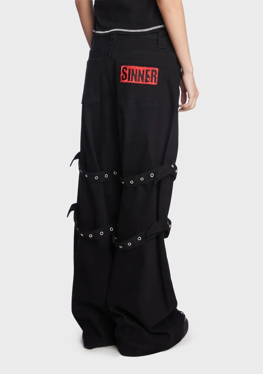 Trying To Be Nice Cargo Pants sold by Dolls Kill product image thumbnail 5