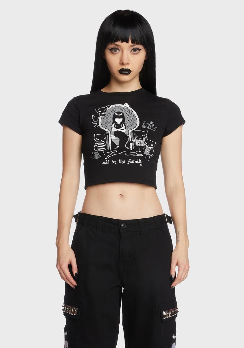 Kitten In The Family Baby Tee sold by Dolls Kill