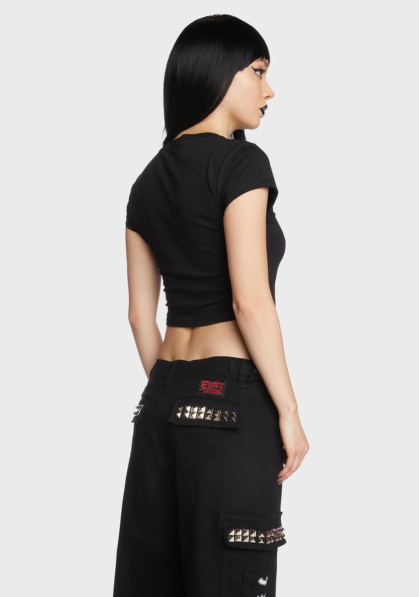 Kitten In The Family Baby Tee sold by Dolls Kill product image thumbnail 5