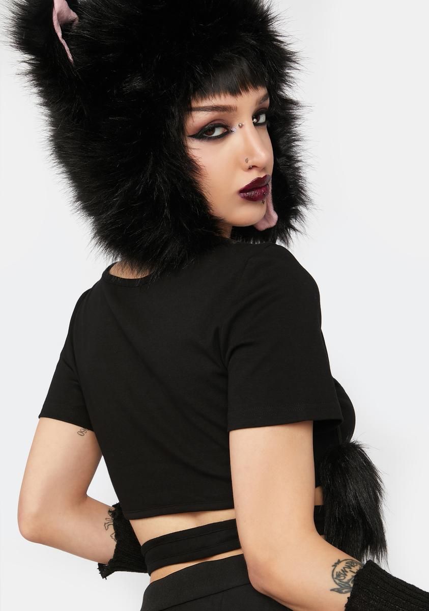 Punk Locomotive Check Heart Crop Top sold by Dolls Kill product image thumbnail 4