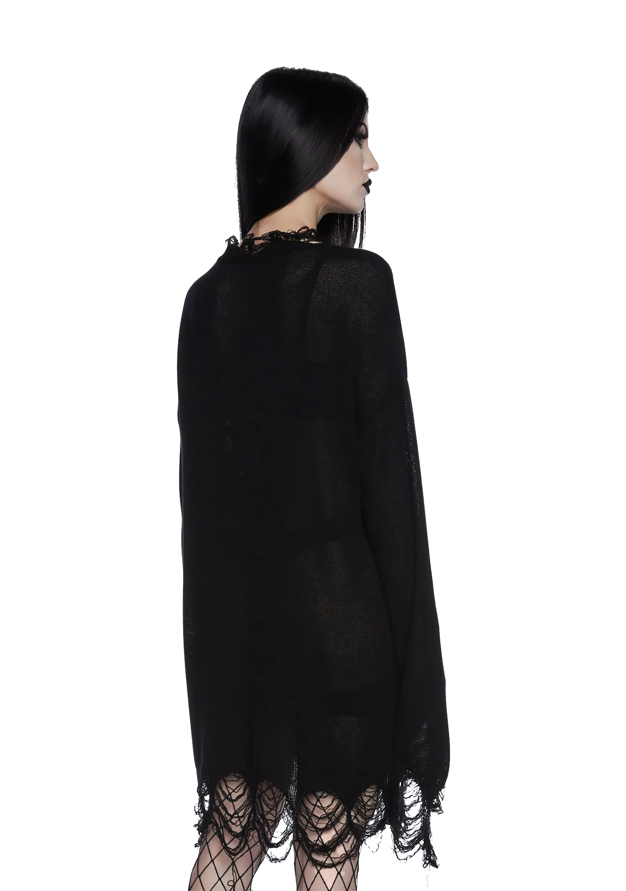 Winged Defeat Oversized Sweater sold by Dolls Kill product image thumbnail 3