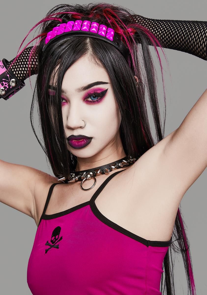 Magenta Toxic Wasteland Cami Tank sold by Dolls Kill product image thumbnail 2