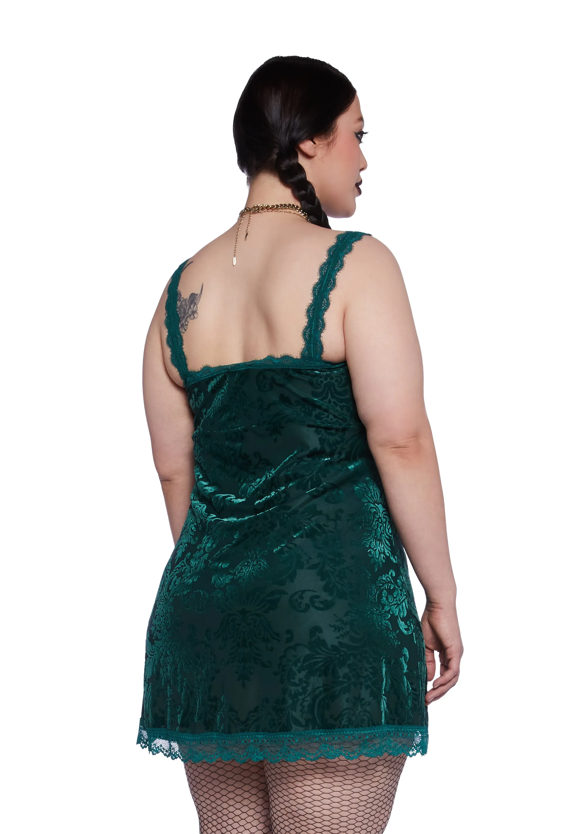 Plus Practical Magic Velvet Dress sold by Dolls Kill product image thumbnail 4