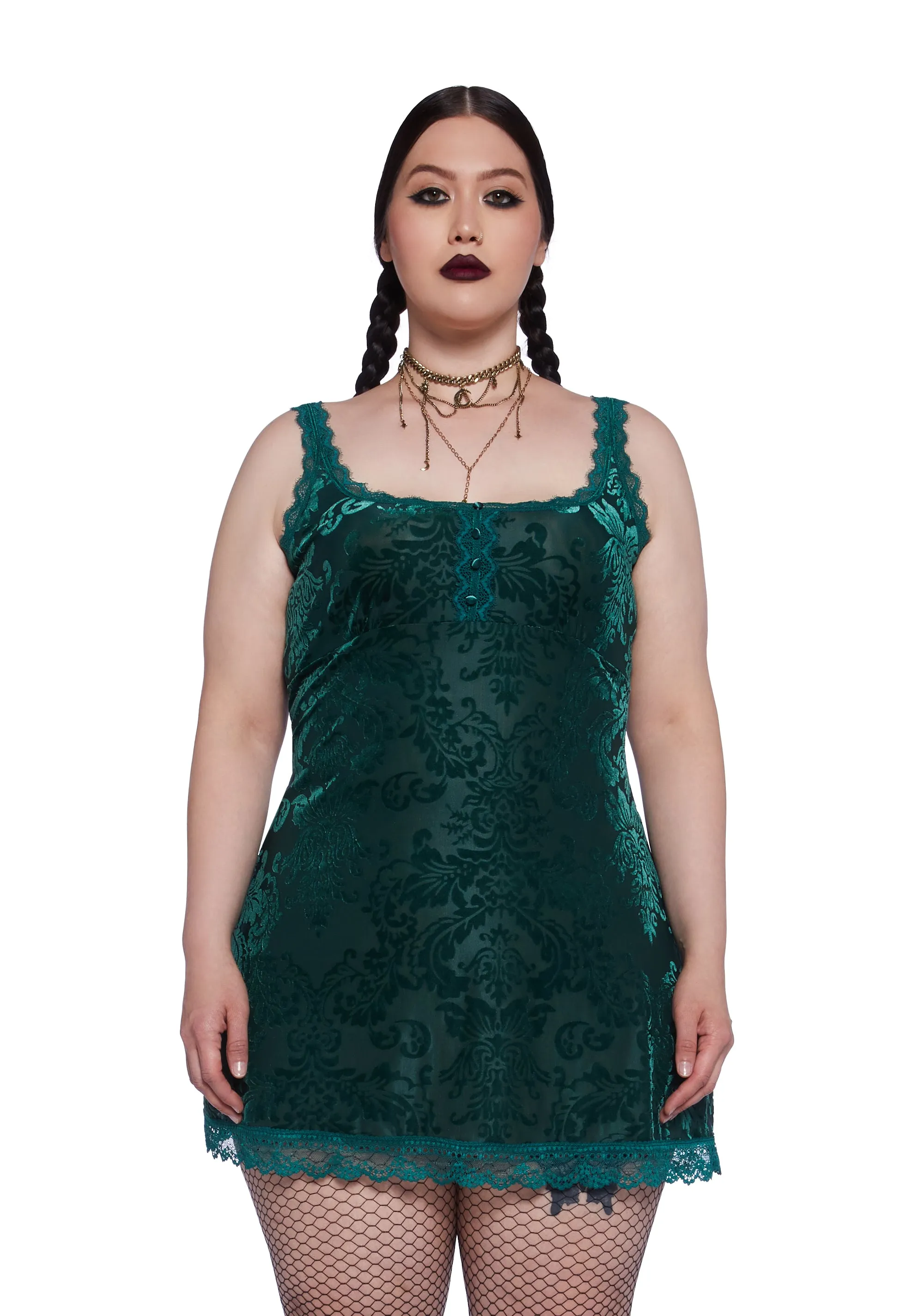 Plus Practical Magic Velvet Dress sold by Dolls Kill