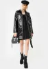 Belted Vegan Leather Trench Coat sold by Dolls Kill