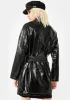 Belted Vegan Leather Trench Coat sold by Dolls Kill