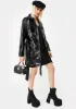 Belted Vegan Leather Trench Coat sold by Dolls Kill