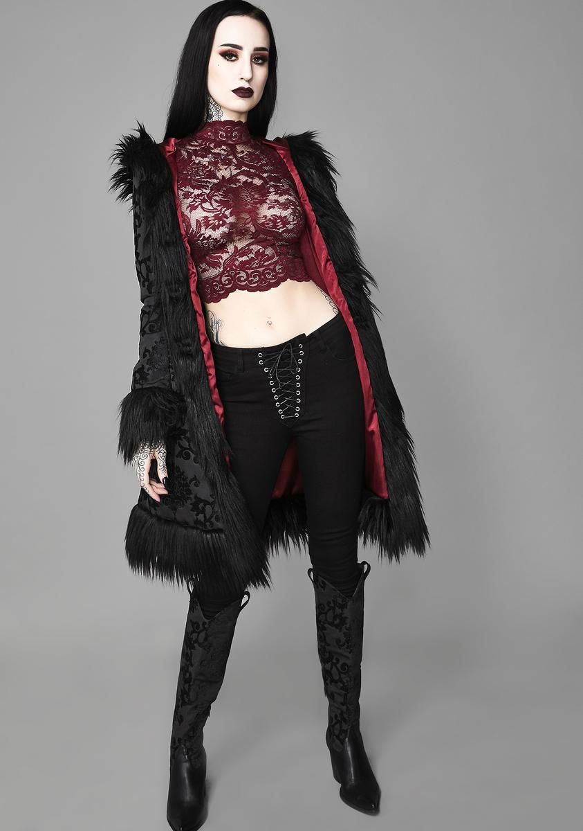 Ominous Trance Lace Top sold by Dolls Kill product image thumbnail 5