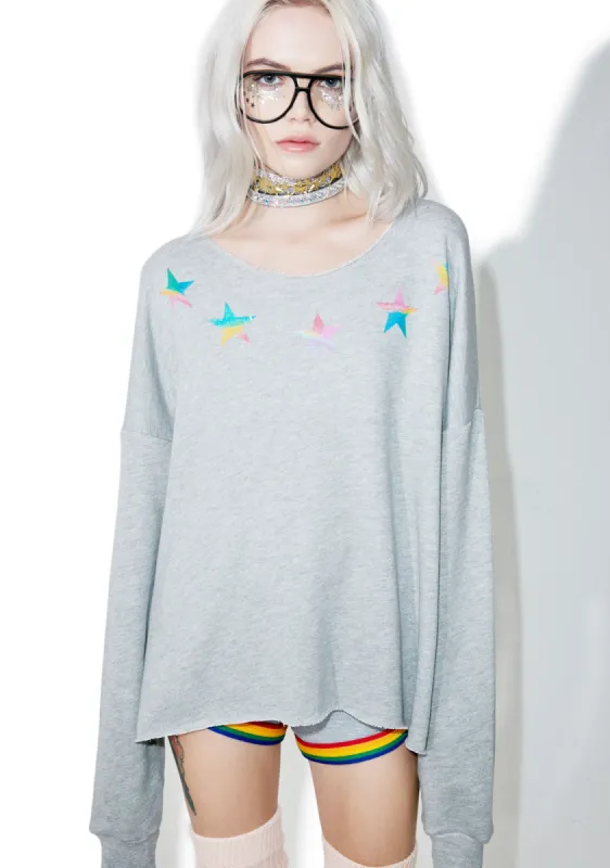 Starry Eyed 5am Sweatshirt sold by Dolls Kill