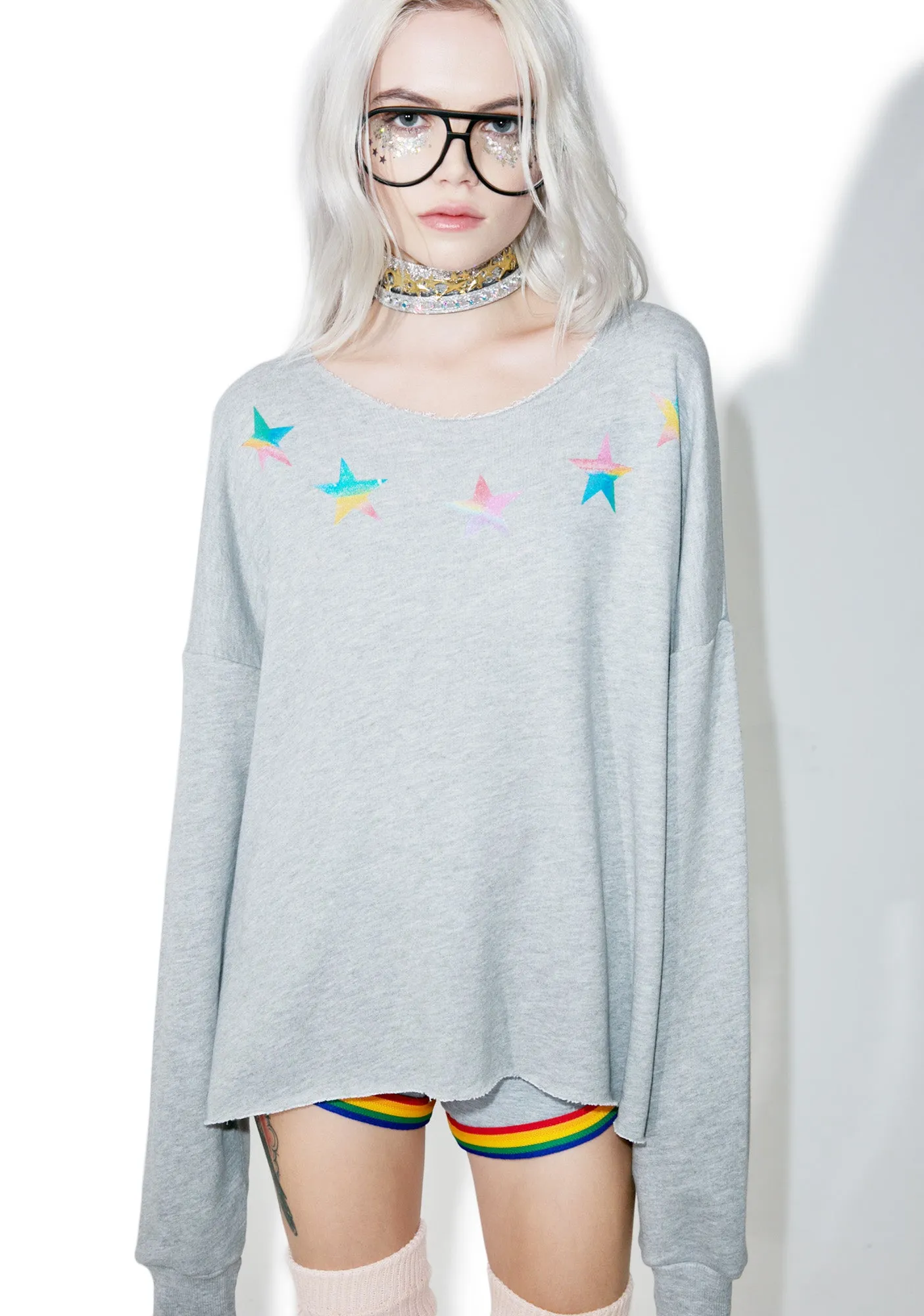 Starry Eyed 5am Sweatshirt sold by Dolls Kill