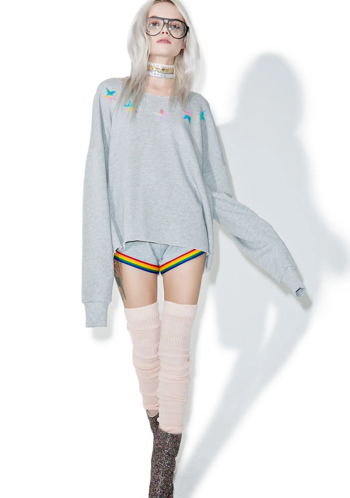 Starry Eyed 5am Sweatshirt sold by Dolls Kill product image thumbnail 5