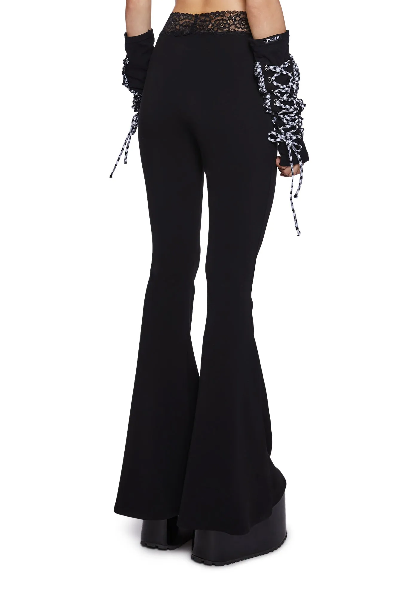 New Endeavors Flared Leggings sold by Dolls Kill product image thumbnail 4