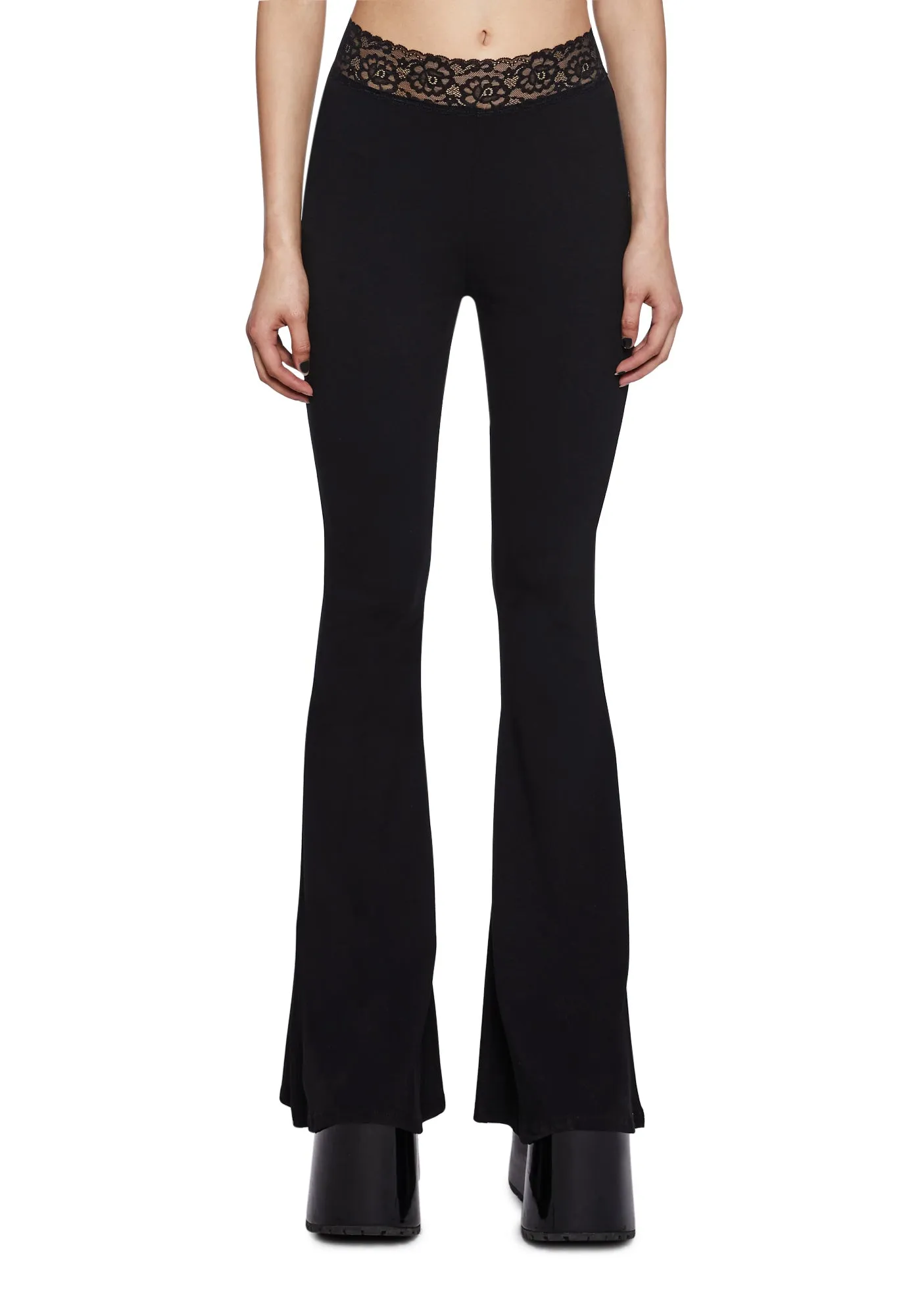 New Endeavors Flared Leggings sold by Dolls Kill