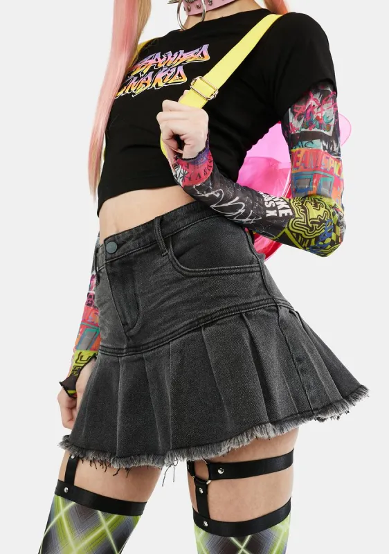 JADED LONDON Lila Dirty Wash ミニスカート Shop Lila Dirty Wash Mini Skirt | Jaded London | Clothing
