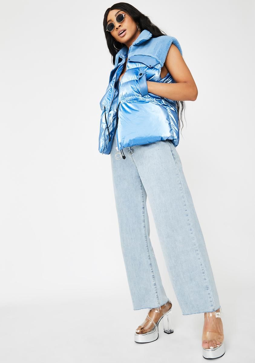 Blue Moon Puffer Vest sold by Dolls Kill product image thumbnail 3