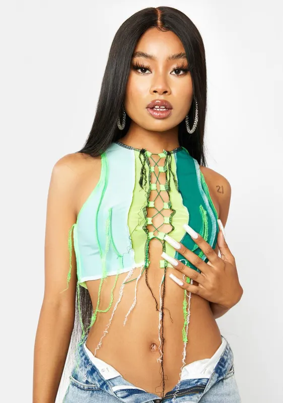 It's Getting Messy Crop Tank sold by Dolls Kill