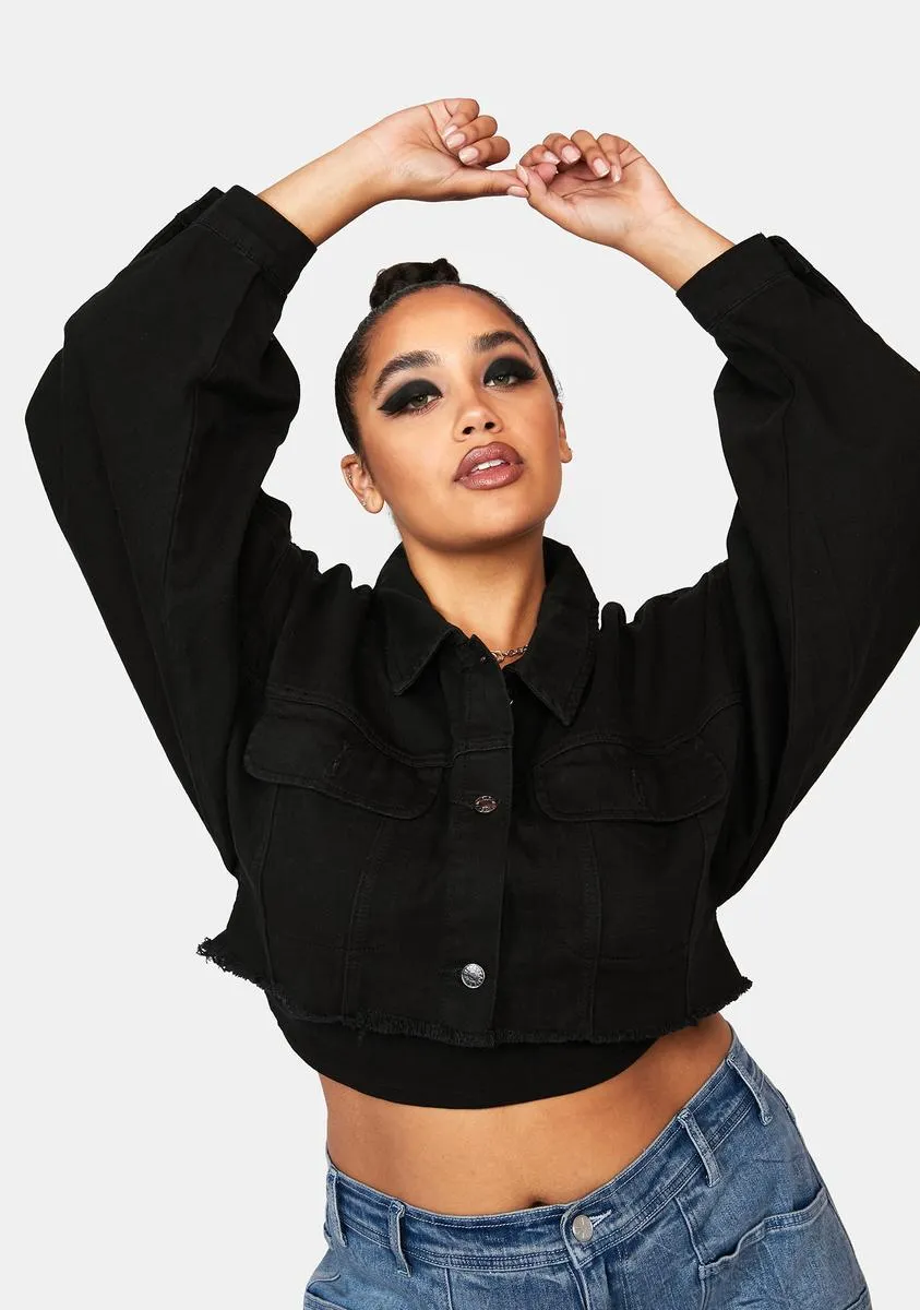 Plus Word On The Street Is Denim Jacket sold by Dolls Kill product image thumbnail 2