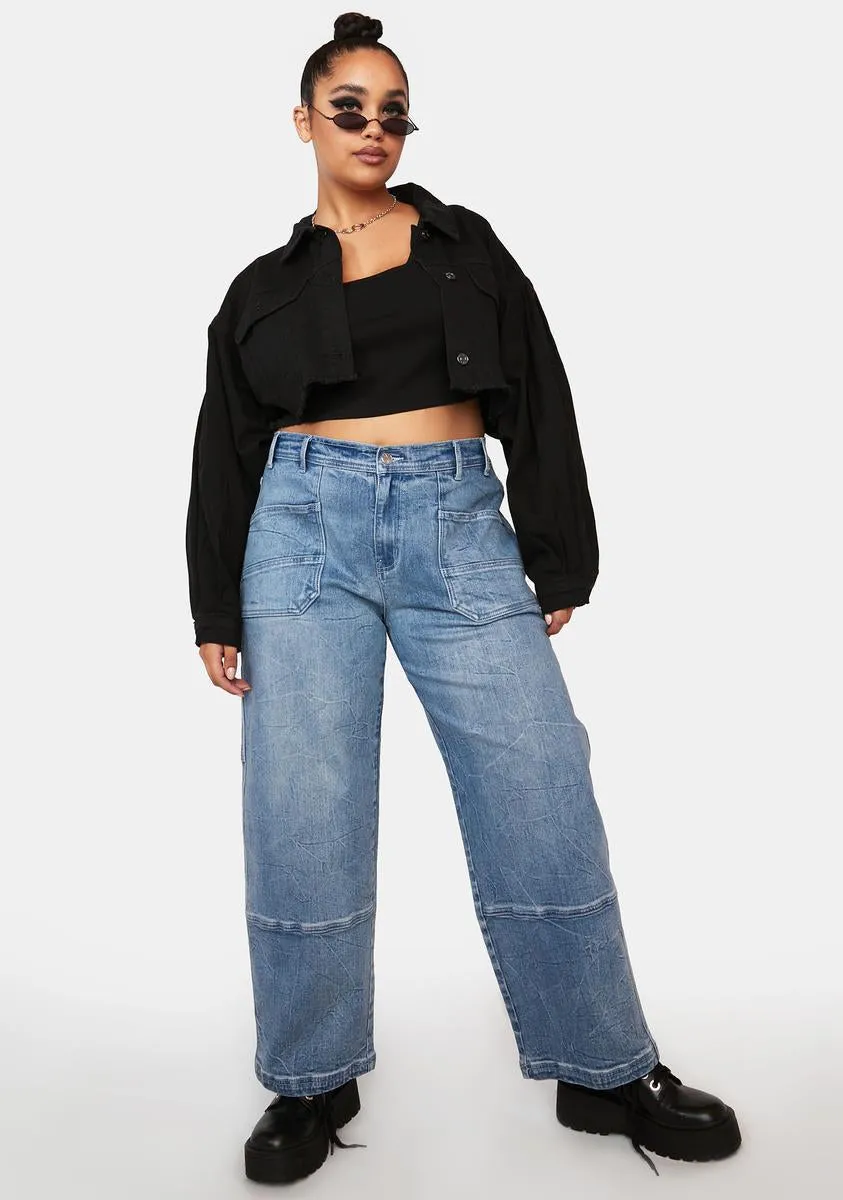 Plus Word On The Street Is Denim Jacket sold by Dolls Kill product image thumbnail 3