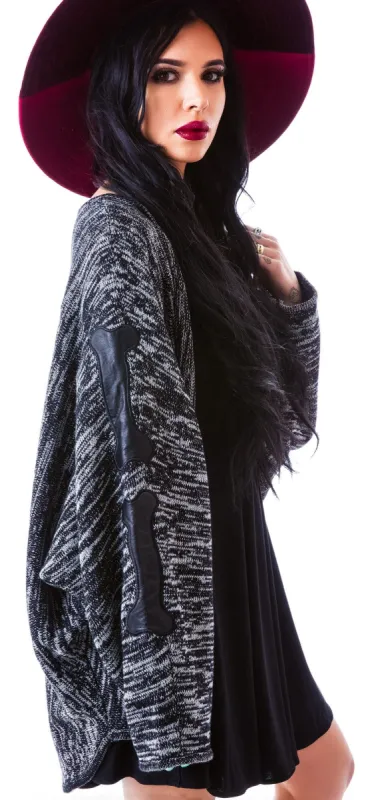 Back Boned Knitted Cape sold by Dolls Kill