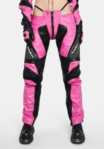 Pink Moto Thong Pants sold by Dolls Kill