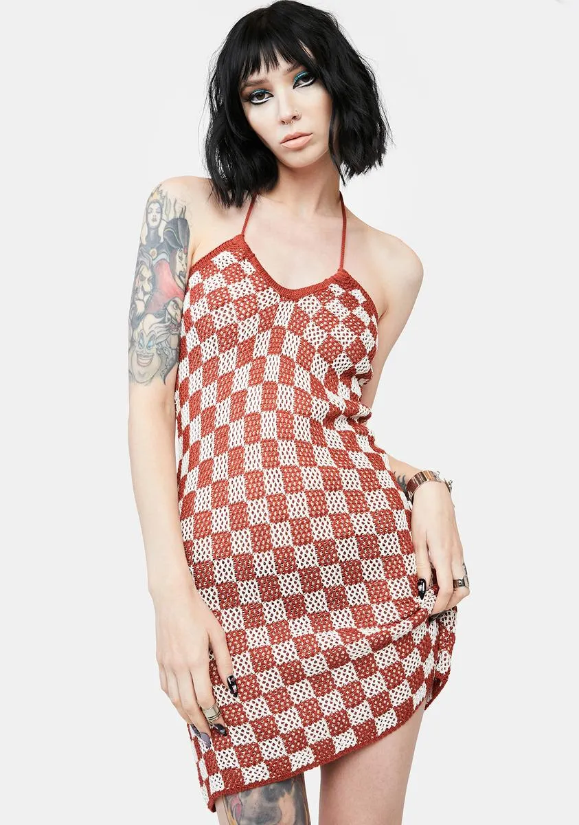 Lucky Lady Checkered Dress sold by Dolls Kill