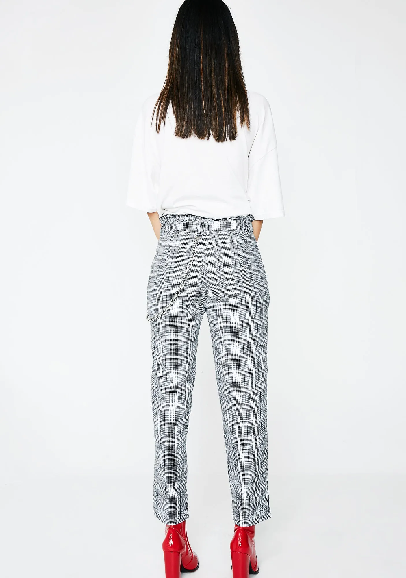 Move Along Ruffle Plaid Pants sold by Dolls Kill product image thumbnail 4