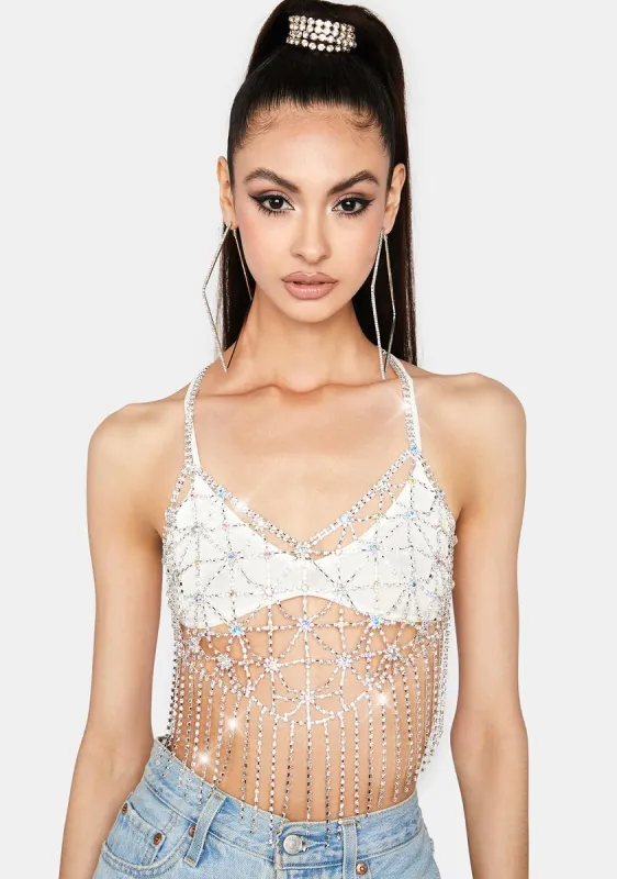 Hold The Applause Chain Top sold by Dolls Kill