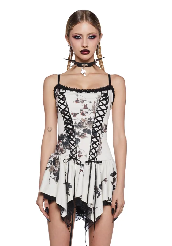 Basic Witchery Mini Dress - Off White sold by Dolls Kill