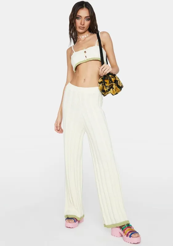 Behind The Scenes Knit Pant Set sold by Dolls Kill