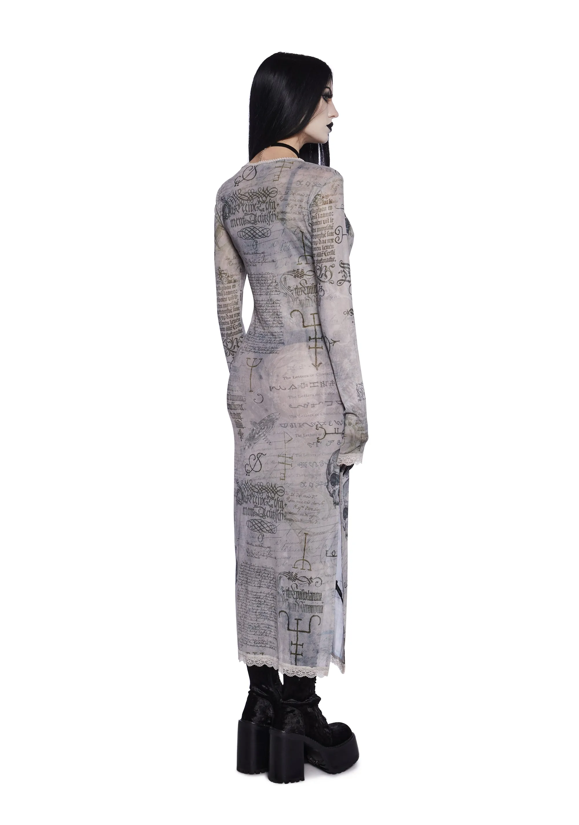 Simple Tricks Mesh Maxi Dress sold by Dolls Kill product image thumbnail 4