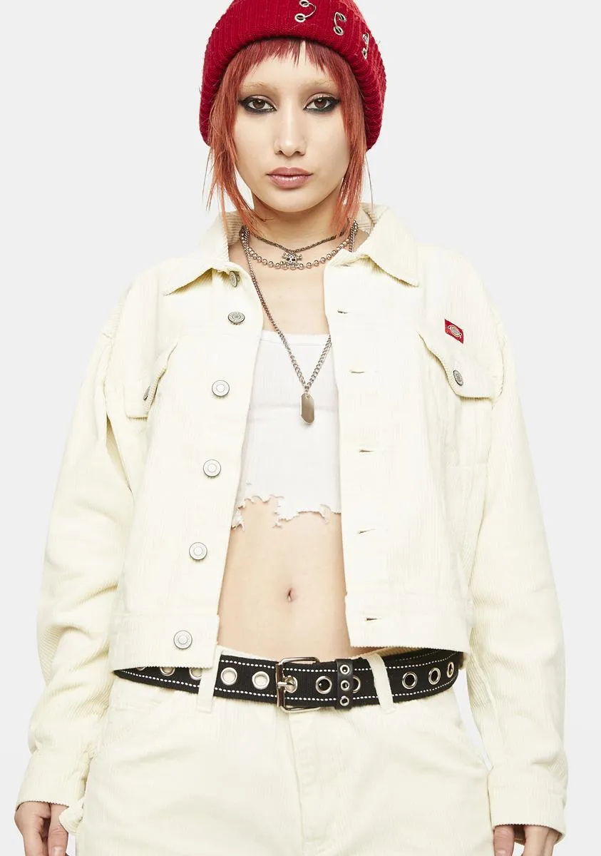 Oversized Cropped Trucker Jacket sold by Dolls Kill