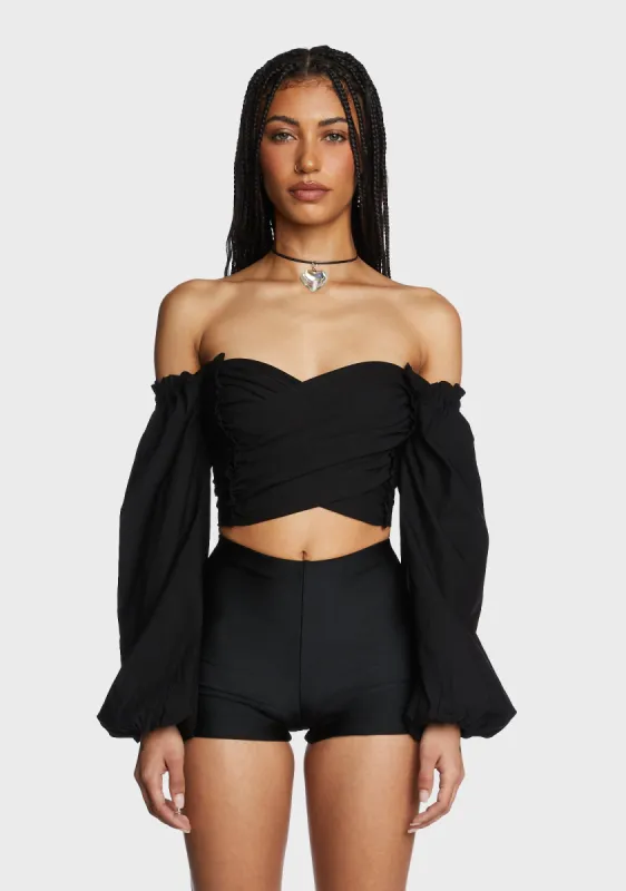 Tudor Romance Crop Top sold by Dolls Kill