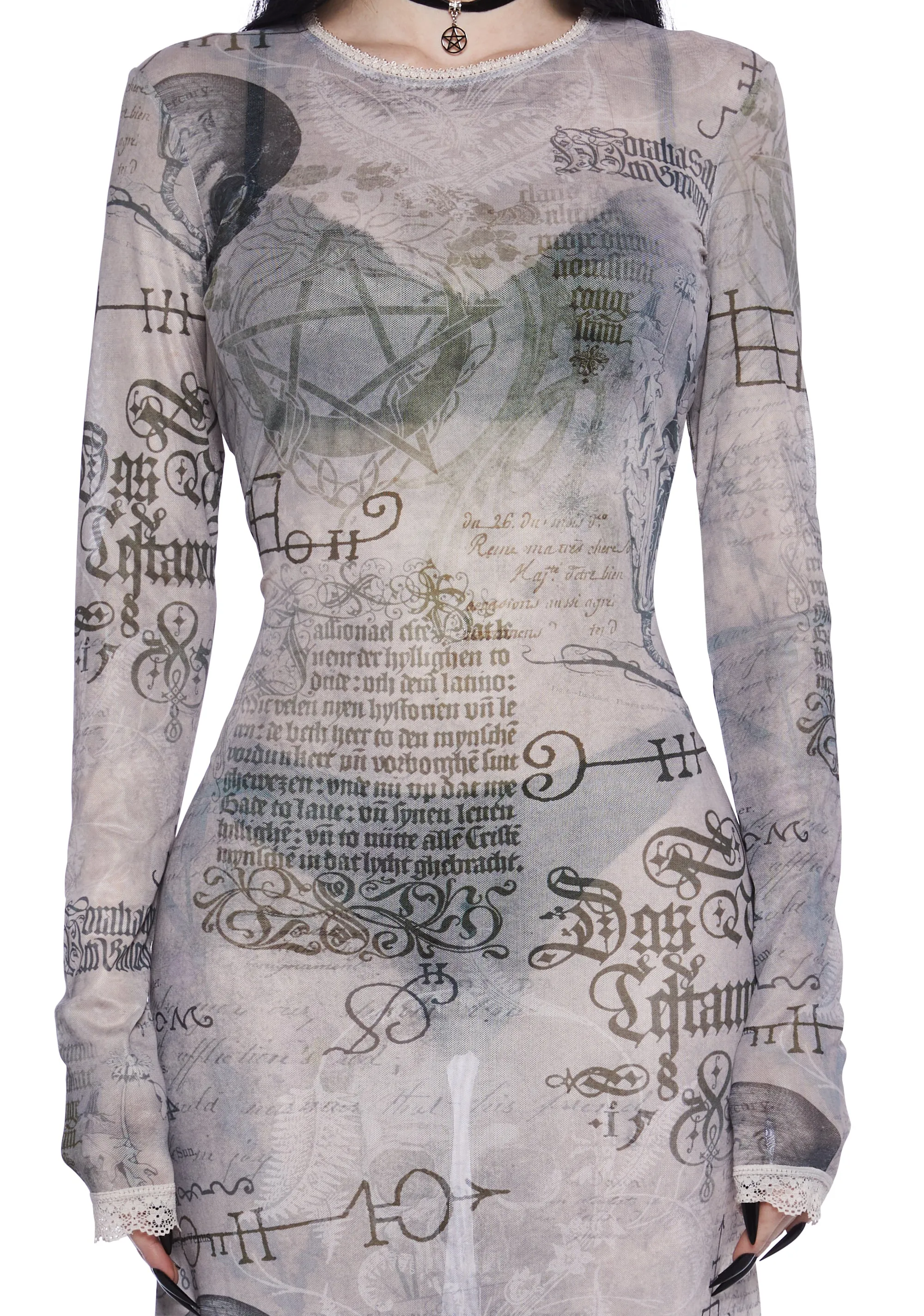 Simple Tricks Mesh Maxi Dress sold by Dolls Kill product image thumbnail 2