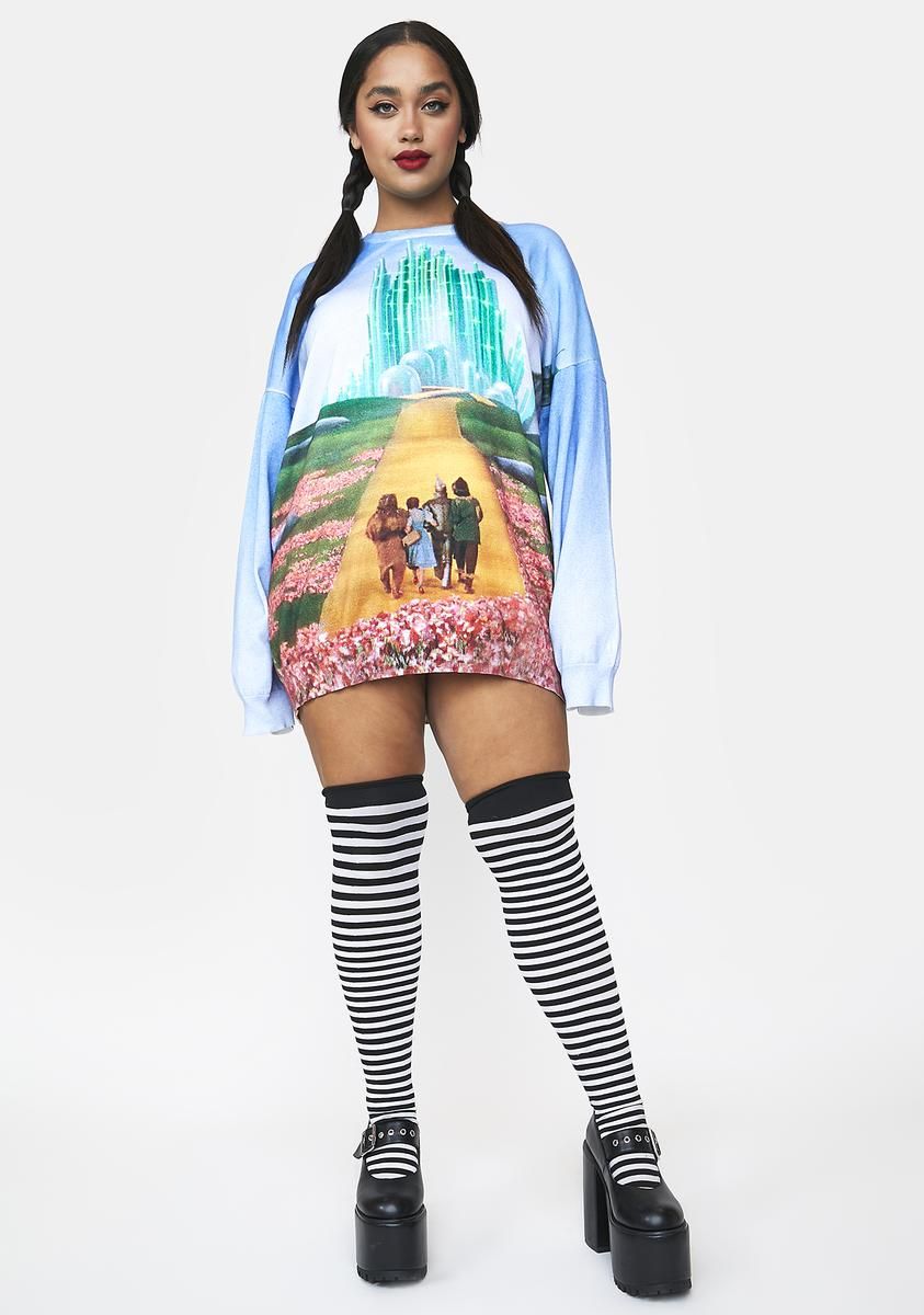 Plus City Of Emeralds Oversized Sweater sold by Dolls Kill product image thumbnail 3