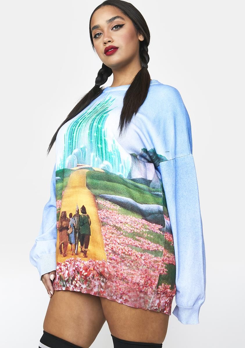 Plus City Of Emeralds Oversized Sweater sold by Dolls Kill product image thumbnail 2