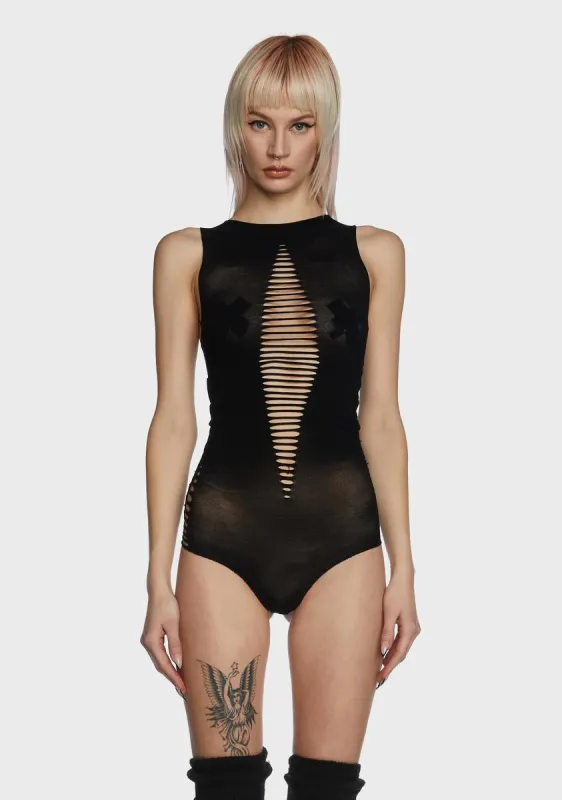 Obsessed Night Ripped Bodysuit sold by Dolls Kill
